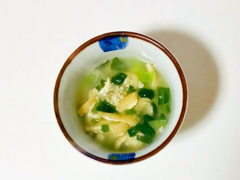 小松菜の油揚げ味噌汁